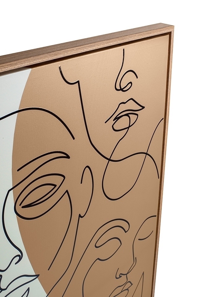 KARE obraz FACCIA ARTE TRI COLORE 90x120 cm - obrazek 2