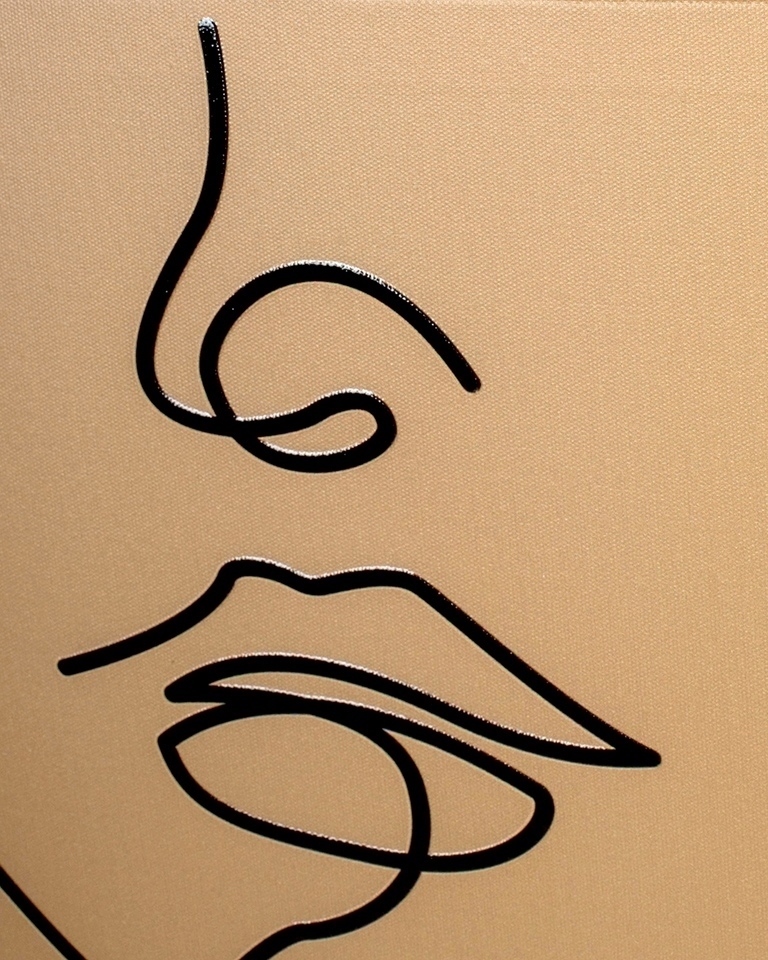 KARE obraz FACCIA ARTE TRI COLORE 90x120 cm - obrazek 3