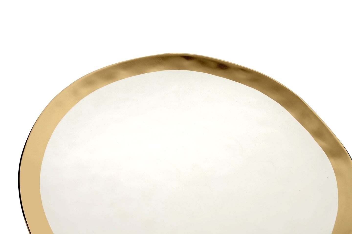 KARE komplet 2 talerzy BELL 38 cm         biało-złoty - obrazek 3