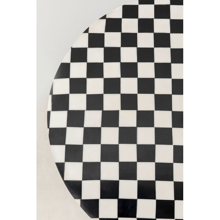 KARE stolik DOMERO CHESS 25 biało-czarny - obrazek 2
