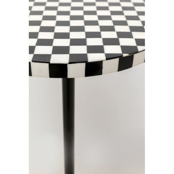 KARE stolik DOMERO CHESS 25 biało-czarny - obrazek 3