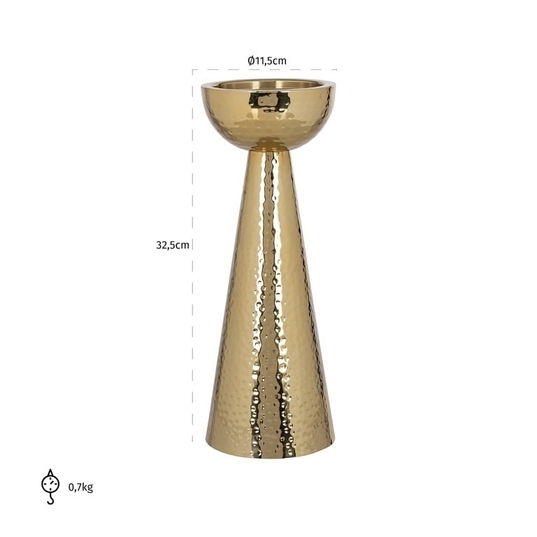 RICHMOND świecznik LIZZ S złoty - obrazek 3