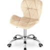 Krzesło obrotowe VASTO OFFICE VELVET BEIGE - obrazek 4