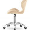 Krzesło obrotowe VASTO OFFICE VELVET BEIGE - obrazek 3