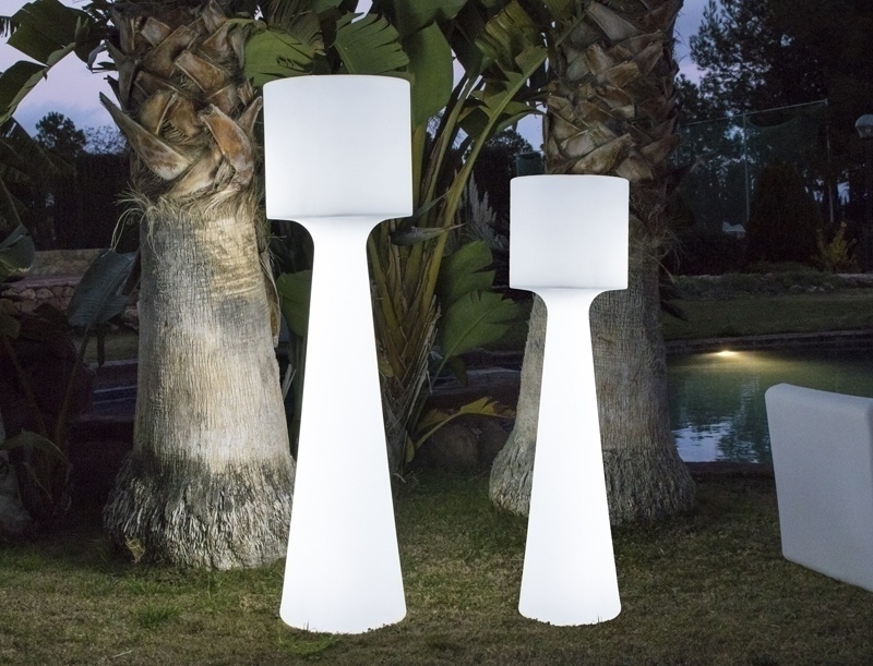 NEW GARDEN lampa ogrodowa GRACE 140  BATTERY biała - obrazek 3