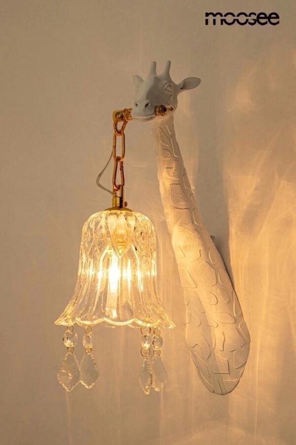 MOOSEE lampa ścienna GIRAFFE biała - obrazek 3