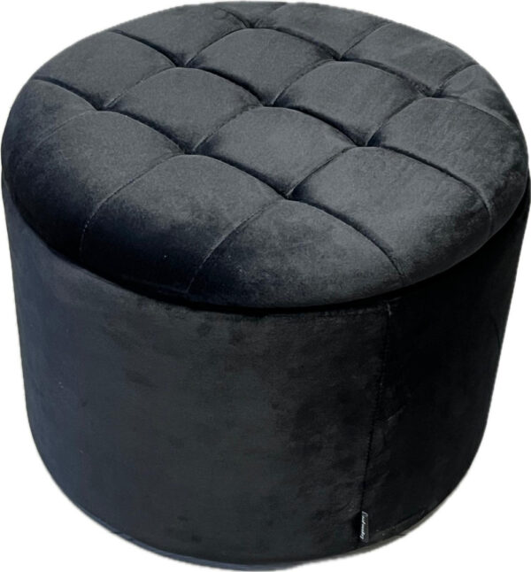 PUFA siedzisko otwierana Lugano OREO BLACK VELVET - obrazek 2