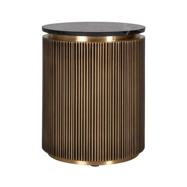 RICHMOND stolik IRONVILLE 50 cm -         marmur, metal, MDF, sklejka brzozowa