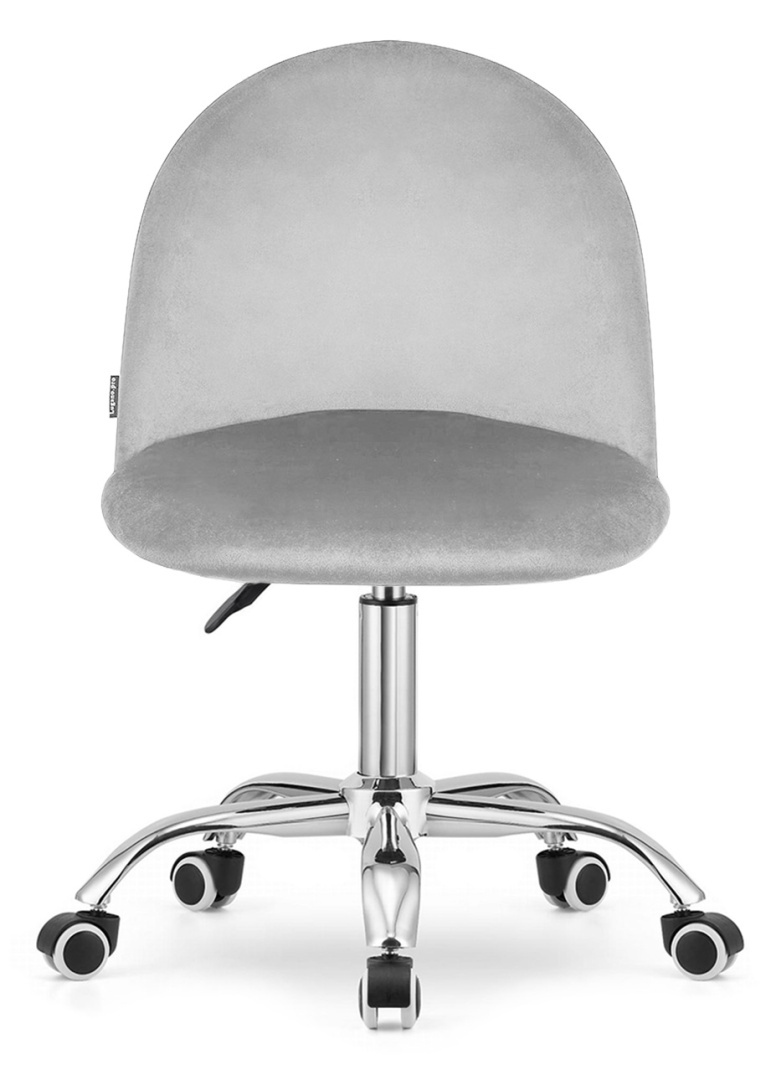 Krzesło obrotowe GLORIA OFFICE LIGHT GREY VELVET - obrazek 2