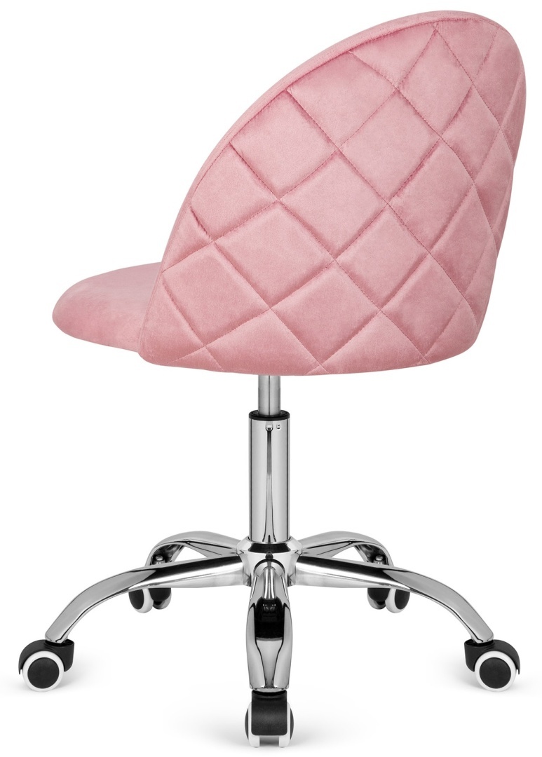 Krzesło obrotowe GLORIA OFFICE PINK VELVET - obrazek 4