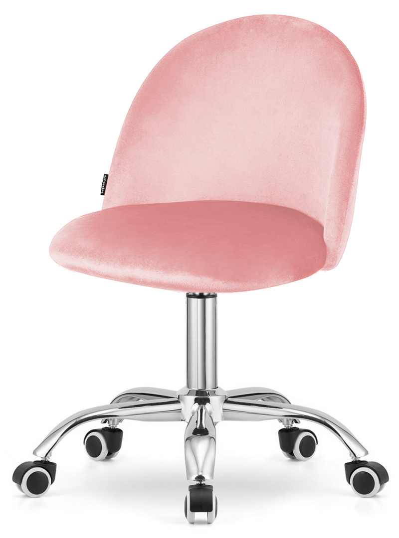 Krzesło obrotowe GLORIA OFFICE PINK VELVET - obrazek 3