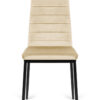 Krzesło tapicerowane VALVA LINE VELVET BEIGE - obrazek 2