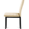 Krzesło tapicerowane VALVA LINE VELVET BEIGE - obrazek 4