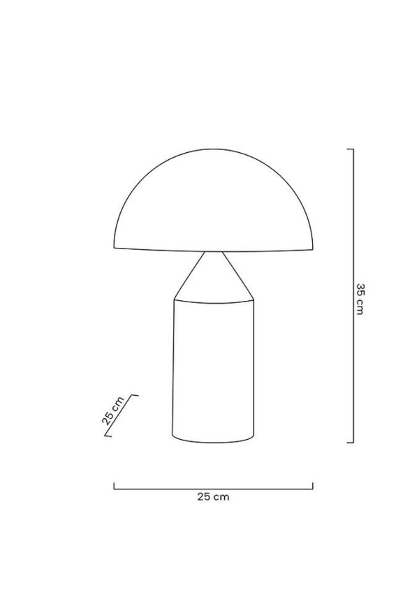 MOOSEE lampa biurkowa FUNGO złota - obrazek 2