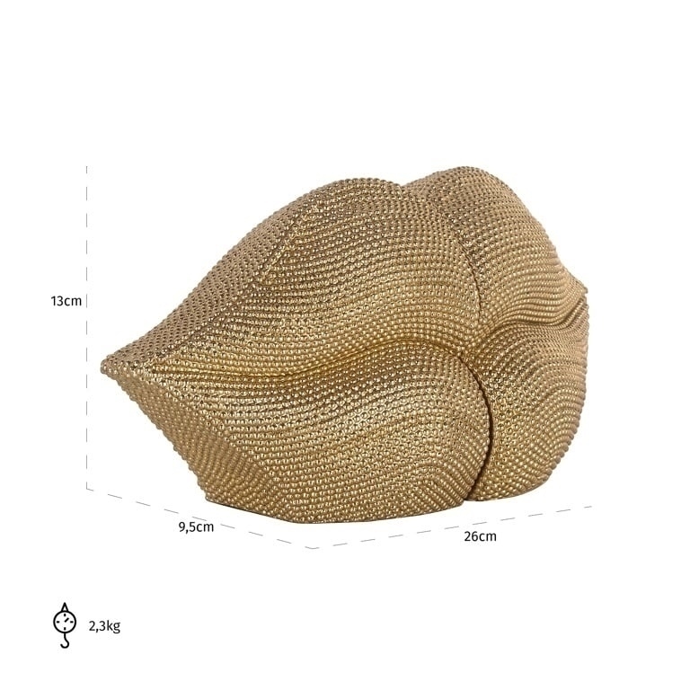 RICHMOND podpórka do książek KISS złota - obrazek 3