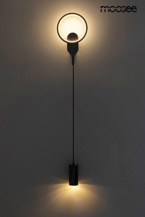 MOOSEE lampa ścienna COMO czarna - obrazek 2