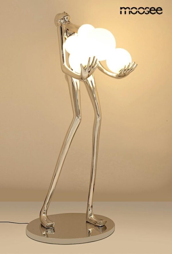 MOOSEE lampa podłogowa HUMAN SILVER       PREMIUM - obrazek 2