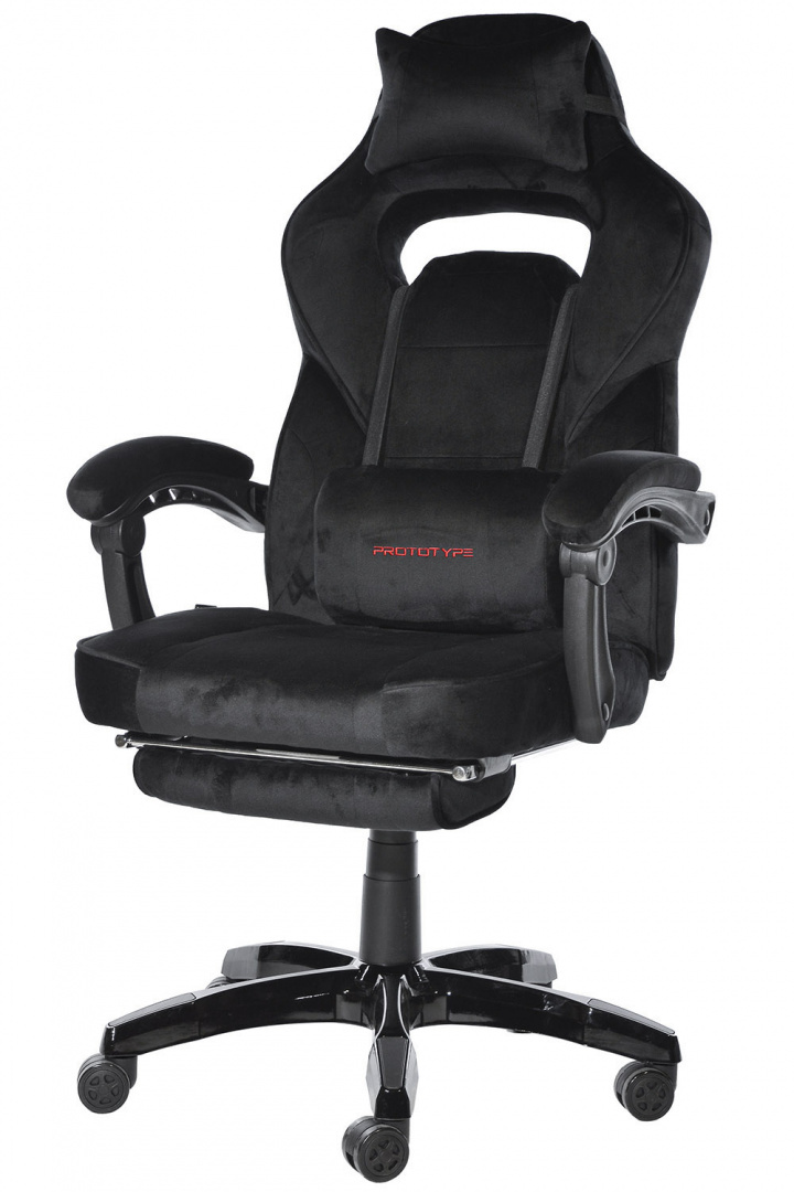 Fotel obrotowy do biurka TITAN BLACK ALCANTARA PRO - obrazek 2