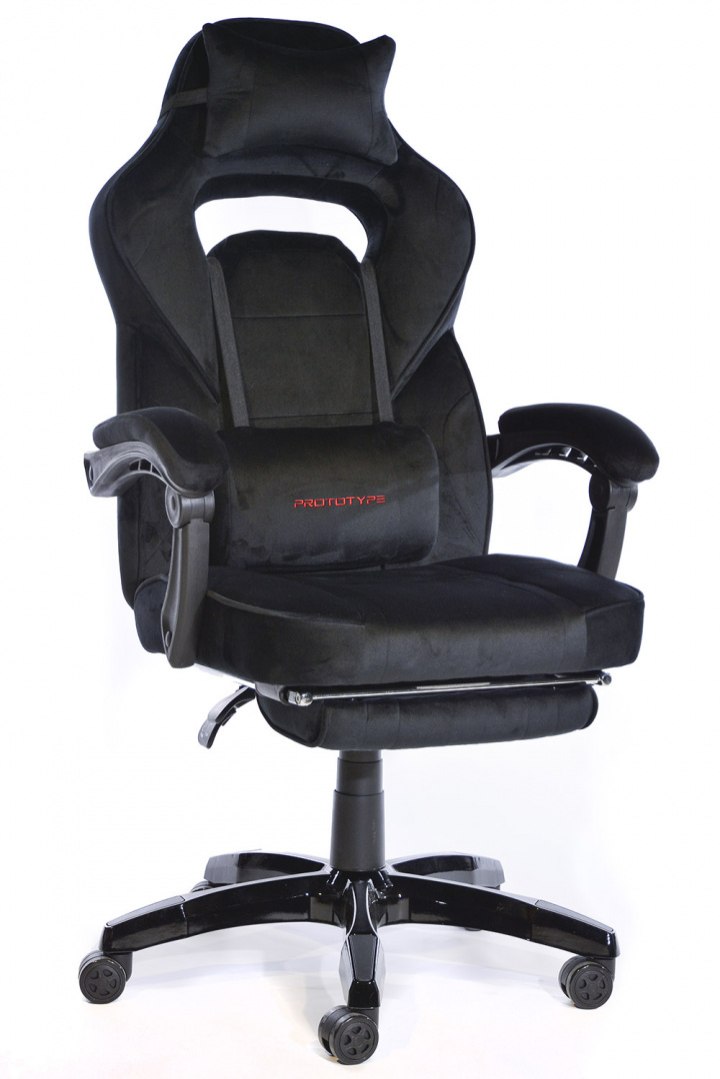 Fotel obrotowy do biurka TITAN BLACK ALCANTARA PRO - obrazek 4