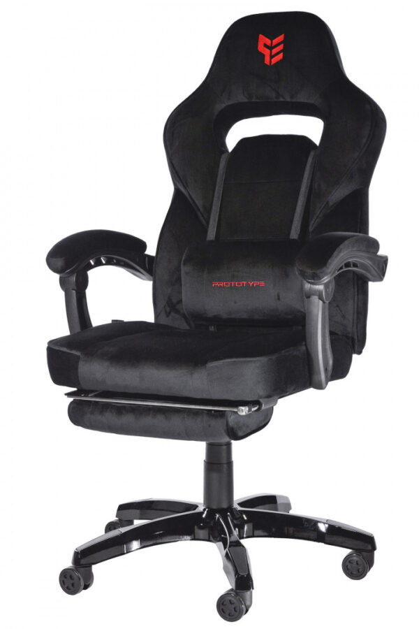 Fotel obrotowy do biurka TITAN BLACK ALCANTARA PRO