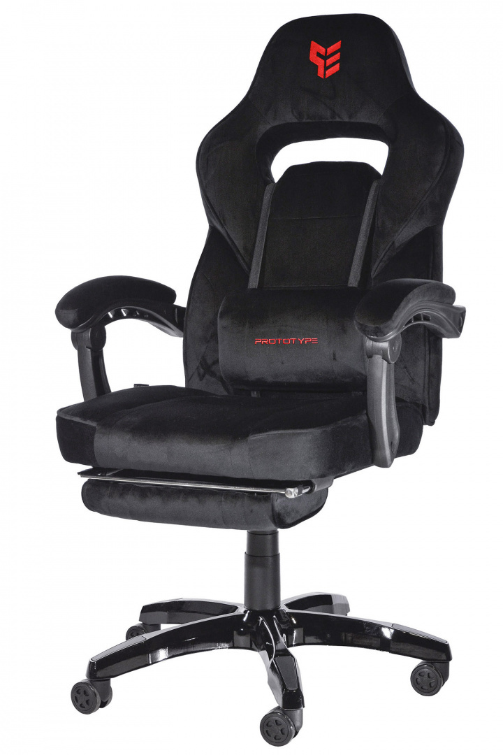 Fotel obrotowy do biurka TITAN BLACK ALCANTARA PRO