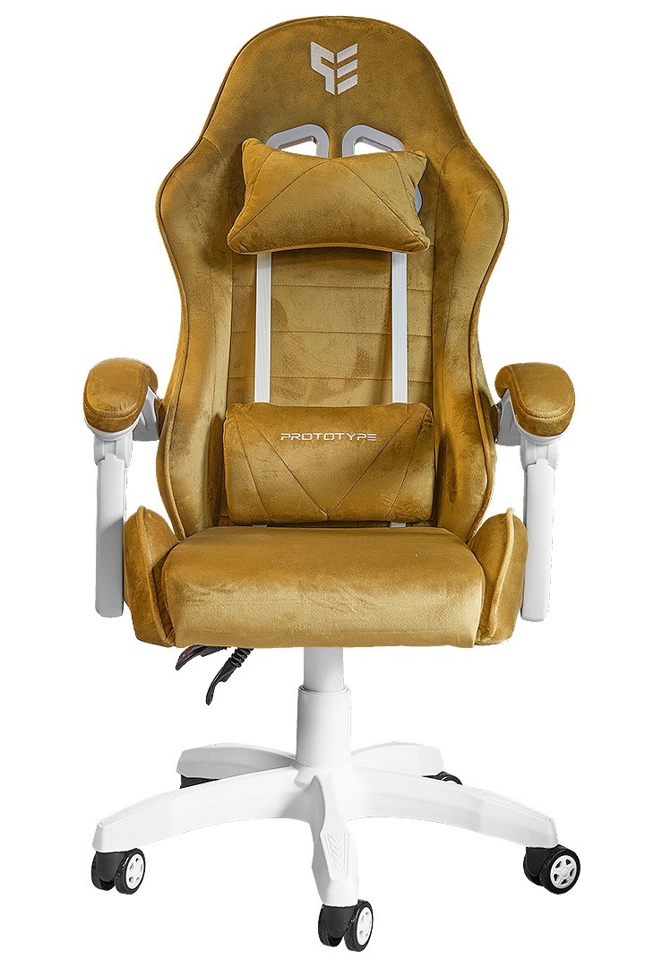 Fotel obrotowy gamingowy ENZO XL BEIGE ALCANTARA ICE