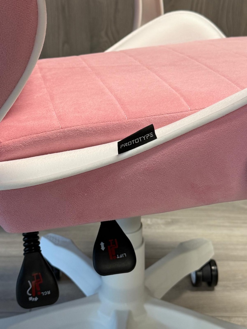 Fotel obrotowy gamingowy ENZO XL PINK + WHITE ALCANTARA ICE - obrazek 4