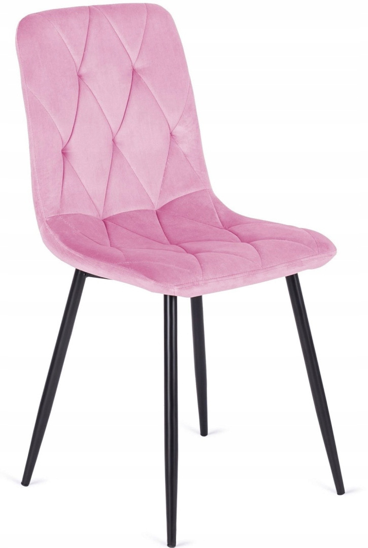 Krzesło tapicerowane BORGO VELVET PINK II GATUNEK - obrazek 4