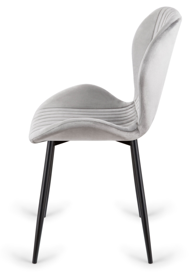 Krzesło tapicerowane MONTI VELVET GREY - obrazek 3