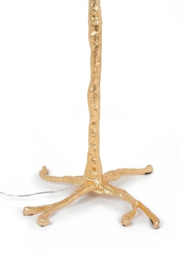 MOOSEE lampa podłogowa TIFFANY 175 biała  mosiądz / naturalne pióra - obrazek 3