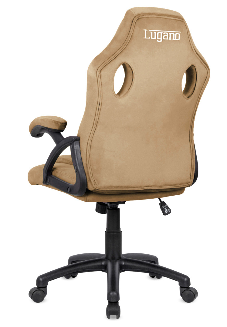 .Fotel obrotowy do biurka CARRERA M ALCANTARA BEIGE - obrazek 3