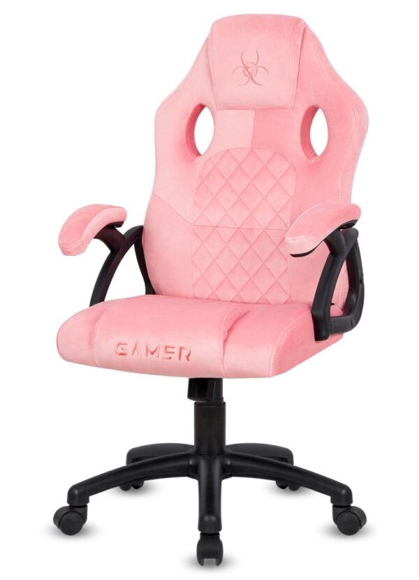 Fotel obrotowy do biurka CARRERA M ALCANTARA CARO PINK