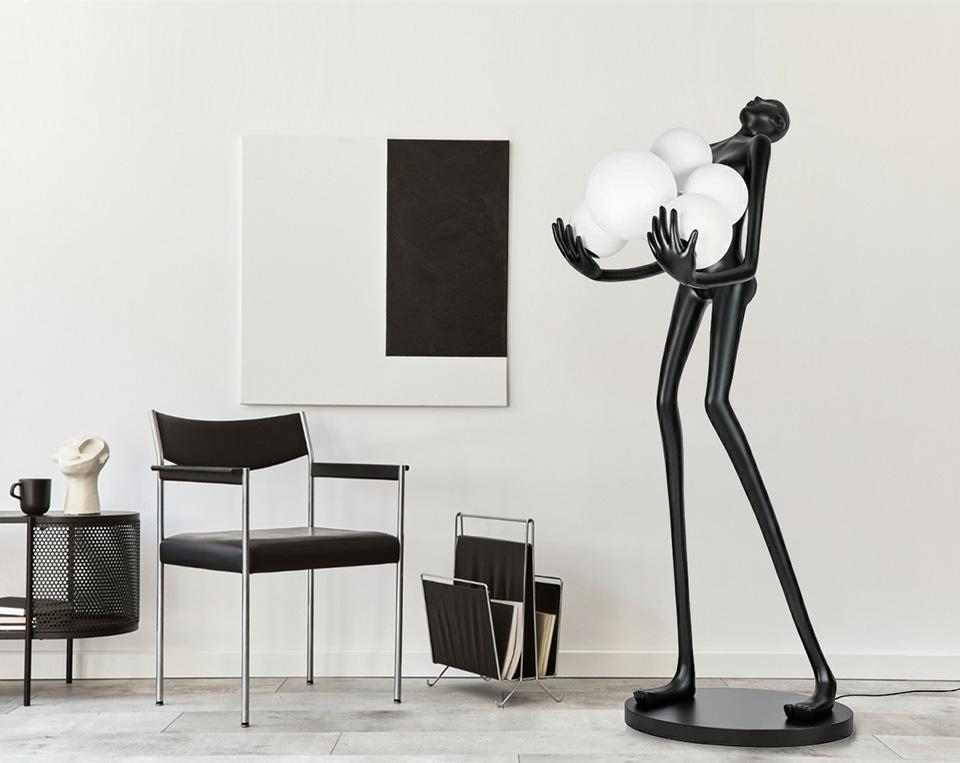 MOOSEE lampa podłogowa HUMAN PREMIUM - włókno szklane, szkło - obrazek 2