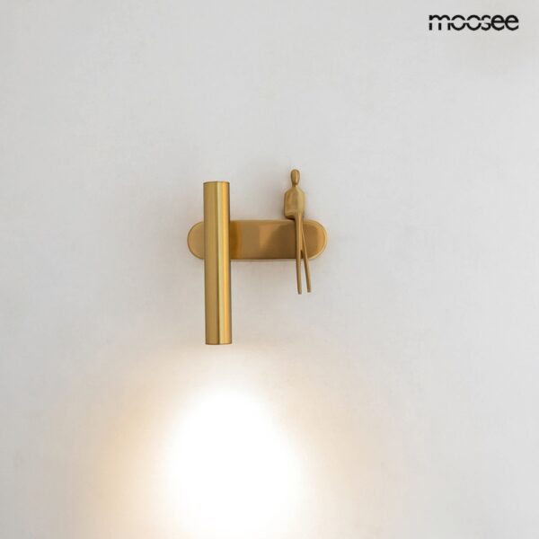 MOOSEE lampa ścienna BOY TUBE L złota - obrazek 3