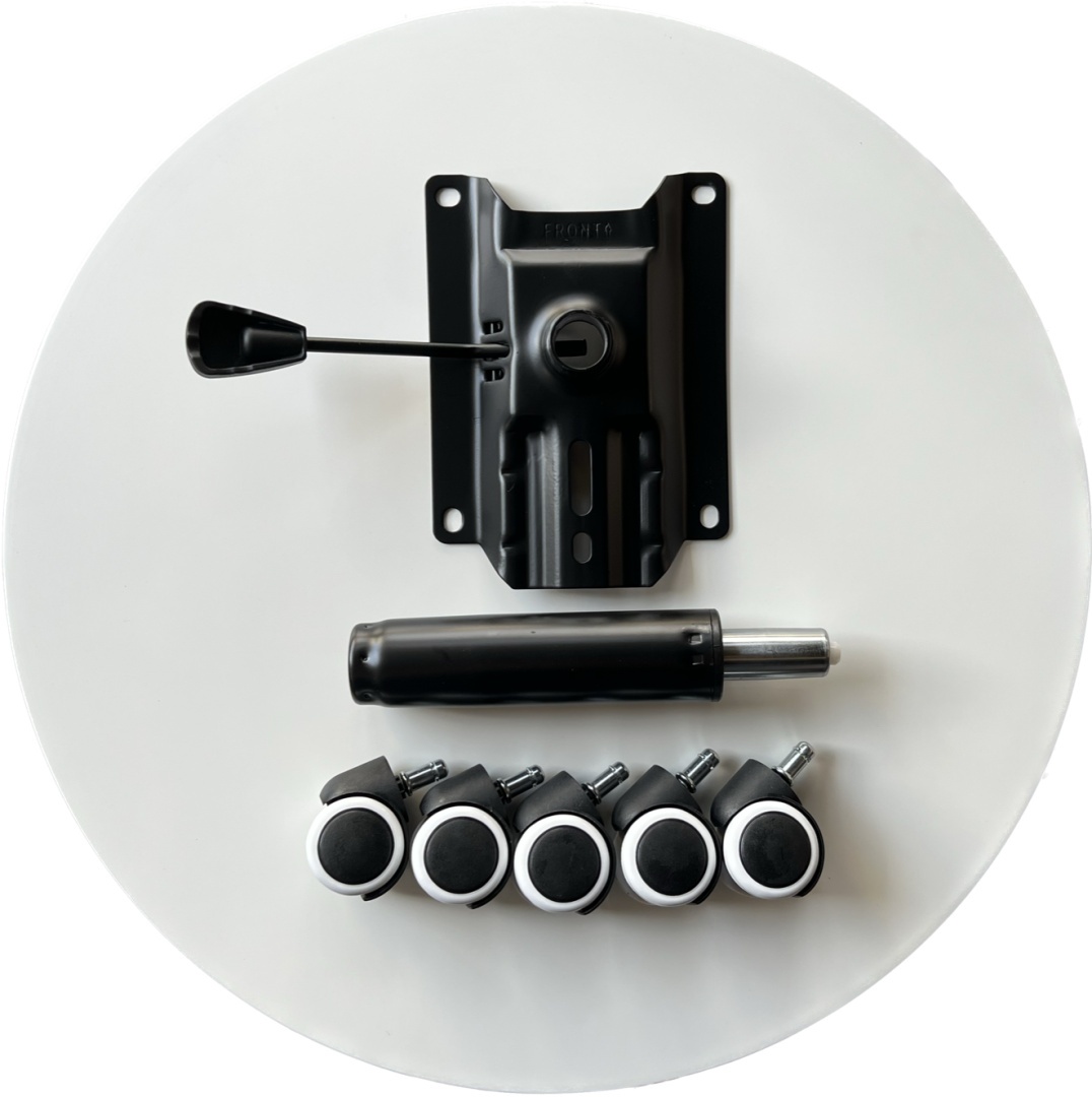 Fotel obrotowy do biurka MARIO ALCANTARA BLACK + PINK - obrazek 2