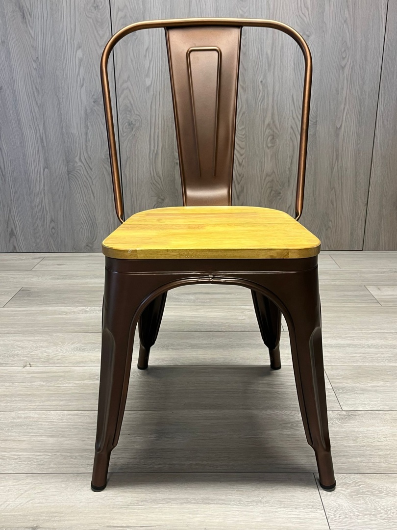 Krzesło metalowe loft CORSICA COPPER OAK TOLIX - obrazek 4