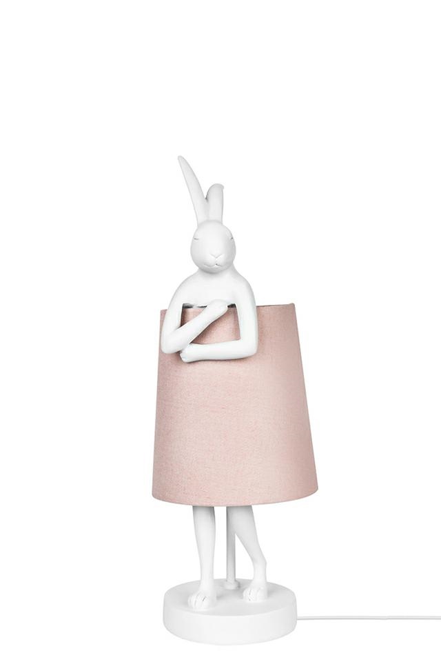 KARE lampa stołowa RABBIT 50 cm  biała / różowa - obrazek 3