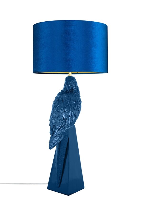 KARE lampa stołowa PARROT 84 cm niebieska - obrazek 2