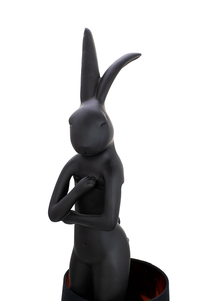 KARE lampa stołowa RABBIT 50 cm czarna / czarna - obrazek 2