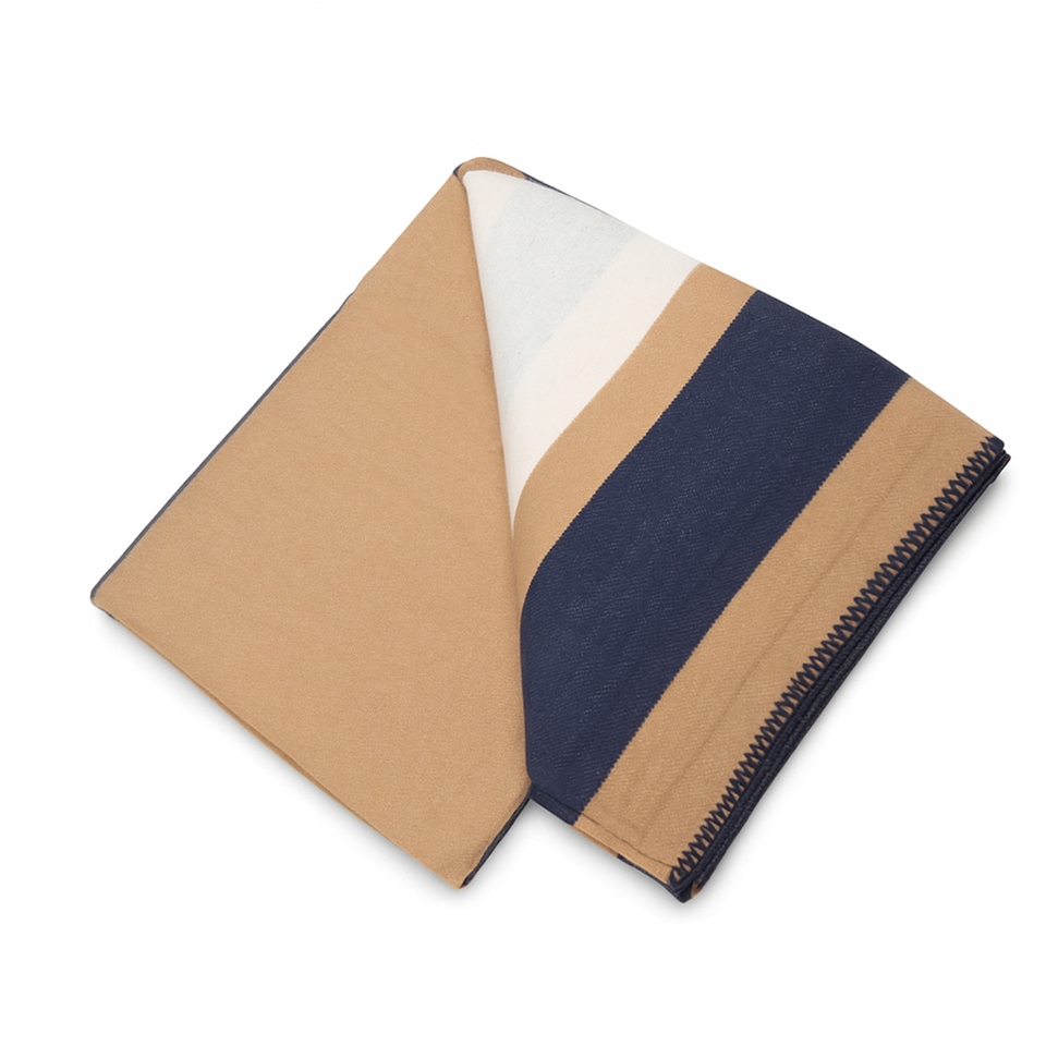 Koc SHP PARIS HOME granatowy / brązowy - obrazek 2