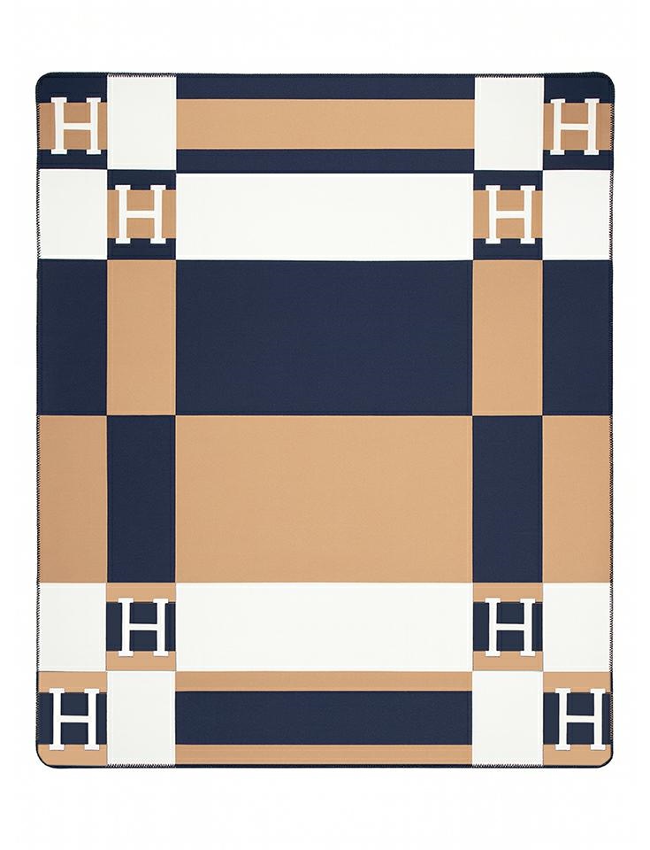 Koc SHP PARIS HOME granatowy / brązowy - obrazek 3