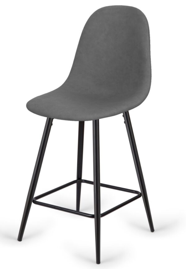 Krzesło barowe AVA GREY PU hoker BAR