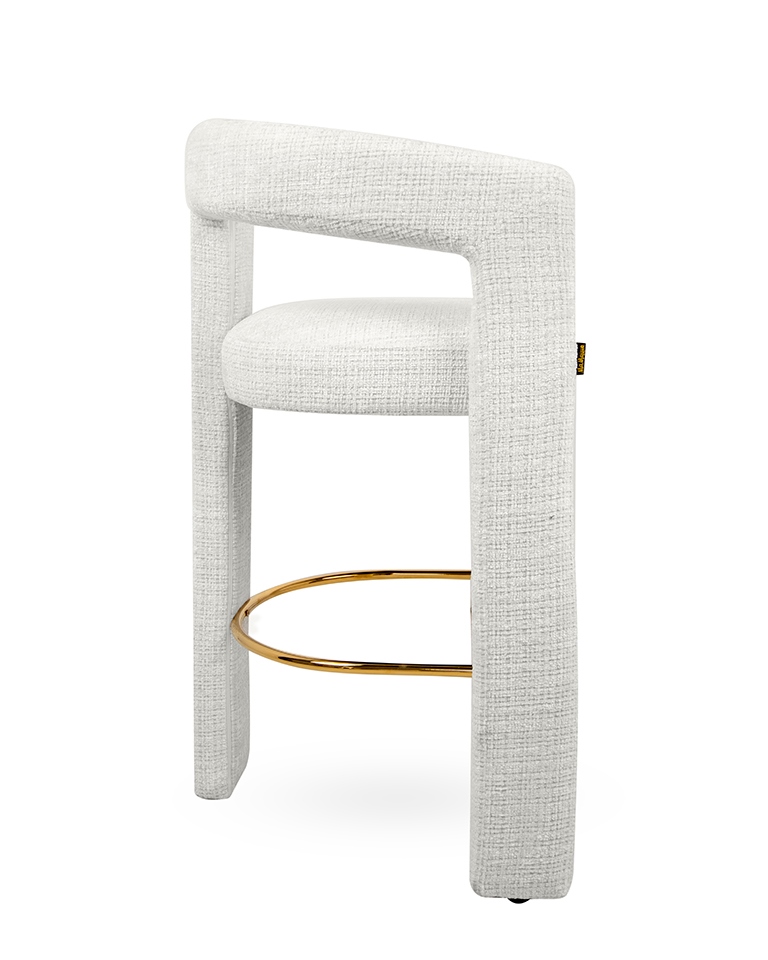 MaMaison krzesło barowe LOGAN białe - obrazek 2