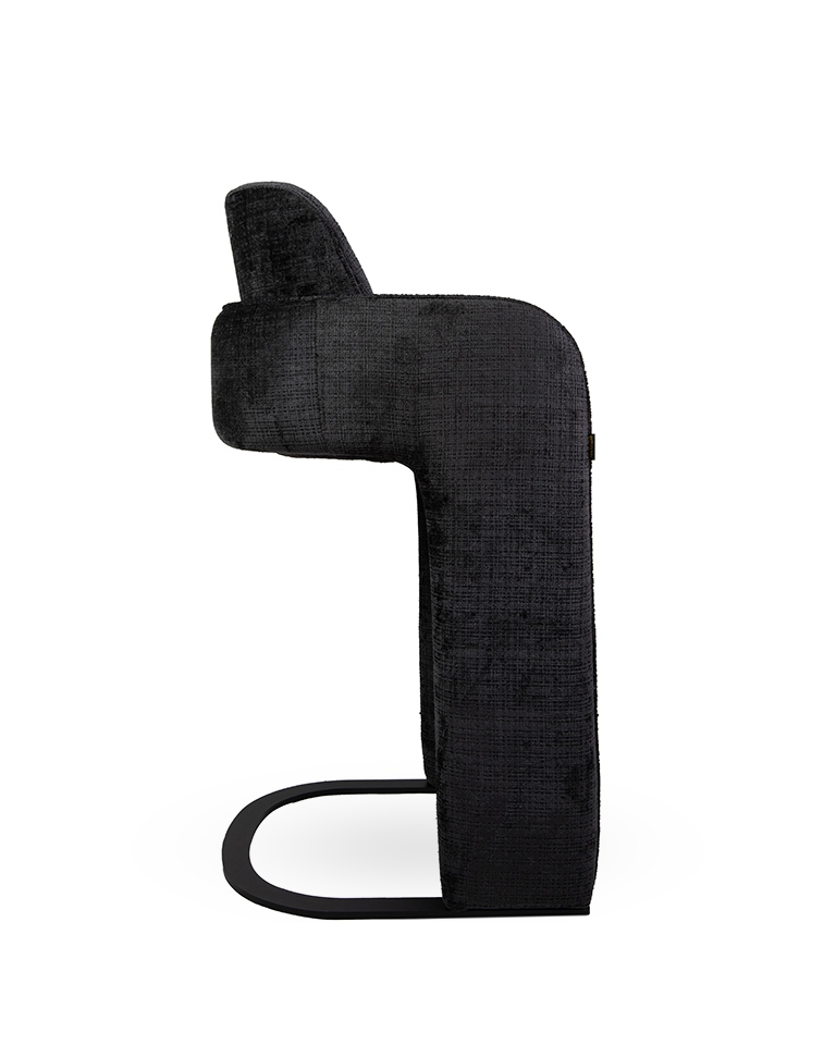 MaMaison krzesło barowe BORA czarne - obrazek 2