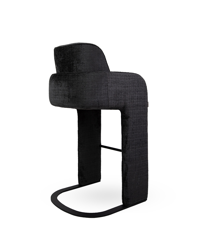 MaMaison krzesło barowe BORA czarne - obrazek 3
