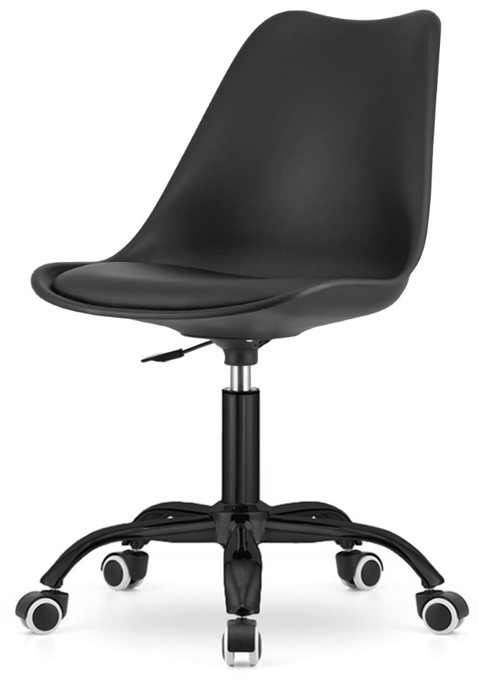 Krzesło obrotowe MONZA OFFICE BLACK PU SMOKE - obrazek 2