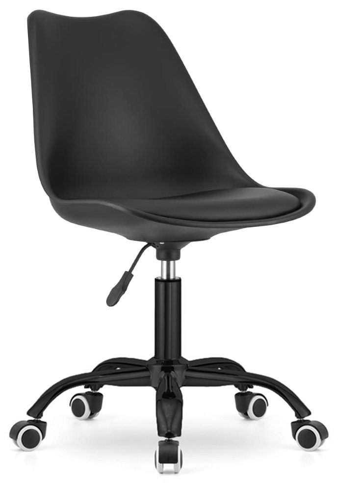 Krzesło obrotowe MONZA OFFICE BLACK PU SMOKE - obrazek 3