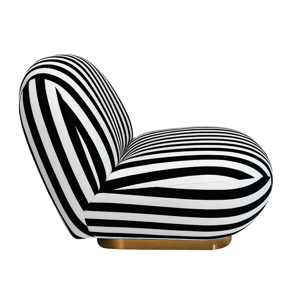 MaMaison fotel obrotowy AZURE biały / czarny - obrazek 3