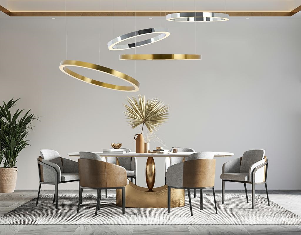 MOOSEE lampa wisząca RING 80 złota - obrazek 3