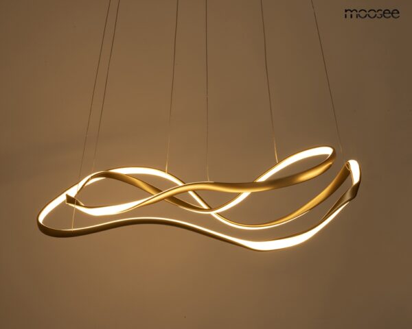 MOOSEE lampa wisząca WAVES 2 złota - obrazek 2